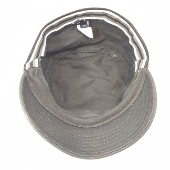 GAP Military Style Baseball Cap Cotton Hat Dark Green/Brown S/M - Picture 5 of 7